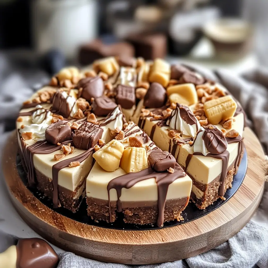 Tarte au Kinder Bueno, Chocolat Blanc et Noisettes